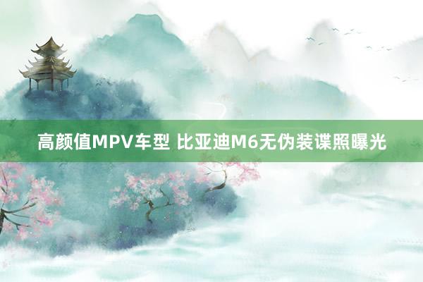 高颜值MPV车型 比亚迪M6无伪装谍照曝光